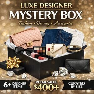 Designer Mystery Box | NWT Clothing, Purses, Accessories & Beauty | $400+ Value